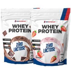 Combo 2 Whey Protein Concentrado Zero Lactose 900g NEWNUTRITION, Único