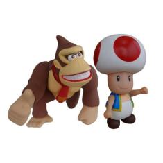Donkey Kong E Toad - Kit 2 Bonecos Grandes - Super Size Figure Collect
