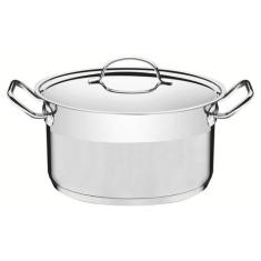 Caçarola tramontina professional funda em aço inox fundo triplo com ta