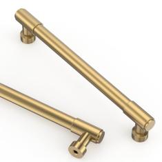 Asidrama Pacote com 10 puxadores de armário de cozinha champanhe bronze 6,3 polegadas (160 mm), puxadores de armário de cozinha para puxadores de gaveta de armário