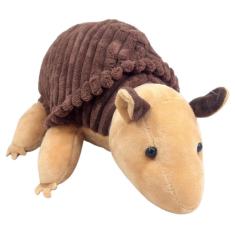 Tatú Pelúcia Marrom 30 Cm Comprimento