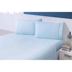 Lençol Queen 3 Peças C/Elástico Percal 100% Algodão 200 Fios