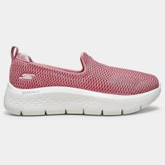 Tênis Skechers Go Walk Flex Clever Rosa Feminino-Feminino