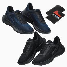 Kit 2 Tênis Masculino Esportivo Super Leve Academia Caminhada Treino Corrida-Masculino