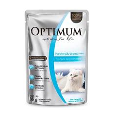 Ração Úmida Optimum Sachê para Gatos Adultos Manutenção de Peso Frango 85 g
