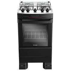 Fogão Mueller 4 bocas Preto com acendimento automático total MFI4BF 