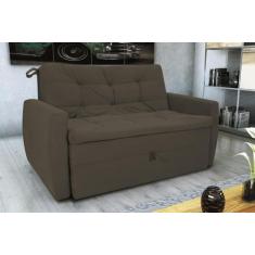 Sofá Cama Meg Suede Cappuccino B255 - Matrix - LM DECOR
