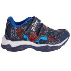 Tênis Infantil Yahup Super Herói Spider Com Led Menino-Masculino