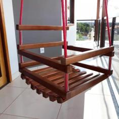 Balanço Infantil Para Criança Até 12 Anos Em Madeira Maciça - Móveis S