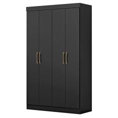 Guarda-Roupa Paris 4 Portas 2 Gavetas 100 MDF Maxel
