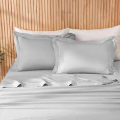 Jogo de Lençol Cama King 4 Peças 400 Fios 100%  Algodão Provence - Lin