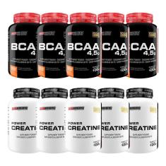 Kit 5X Bcaa 4.5 Tangerina 100G+ 5X Power Creatina 100G