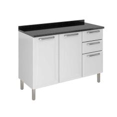 Balcão de Cozinha IG3G2-120 Társila Itatiaia Branco Neve