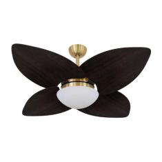 Ventilador de Teto Dormamu Dourado 4 Pás Tabaco 127V, 110V