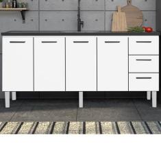 Balcão para Pia de Cozinha 180cm 4 Portas 3 Gavetas Vênus Yescasa