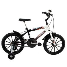 Bicicleta Infantil Aro 16 Kids cor Preto com Branco