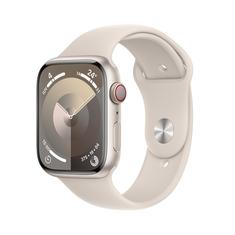 Apple Watch Series 9 45mm GPS + Cellular Caixa Estelar de Alumínio, Pulseira Esportiva Estelar, Tamanho P/M, Neutro em Carbono - MRM83BZ/A