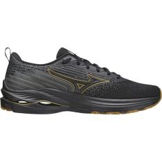 Tênis Mizuno Wave Vitality 5 Masculino Preto E Dourado