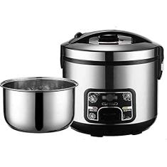 Panela Elétrica Panela De Arroz (2-6L) Casa Isolamento Inteligente Multifuncional 201 Colher De Panela Interna De Aço Inoxidável E Copos De Medição Pequenos Eletrodomésticos Podem Acomodar A