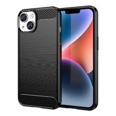 Capas para iPhone 14.Caso básico,Botão de pressão flexível / 360 ° Proteção completa,Anti-fingerpirnts