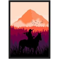 Quadro Decorativo Red Dead Redemption Games Jogos Geek Decorações Com 