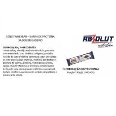 Caixa de barra de Proteína Sense Whey Bar com 12 unidade - Absolut Nut
