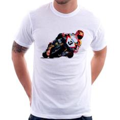 Camiseta Motorcycle Racing - Foca na Moda, Branco, G