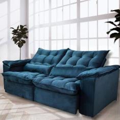 Sofá Retrátil e Reclinável Articulado com 1,60m de Largura e Abertura 