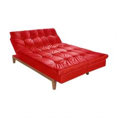 Sofá Cama Reclinável 2 Lugares Change Veludo Verde - Gran Belo