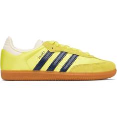 Adidas Samba OG Tênis feminino, Índigo noturno amarelo choque, 36