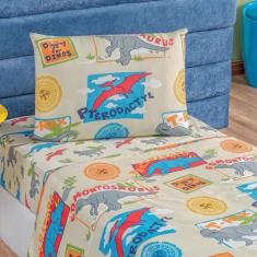 Jogo De Cama Lençol Carrosel Solteiro 03 Peças Infantil Estampado Dive