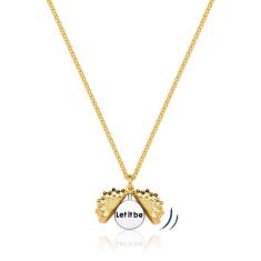 Colar Let It Be Small Revestido Em Ouro