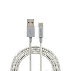 Cabo USB-C em nylon 1,5 m EUAC 15NB Branco Intelbras