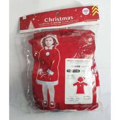 Fantasia Natal Infantil Vestido Mamãe Noel C/ Touca