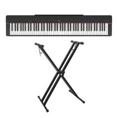 Piano Digital Yamaha P-225 - 88 Teclas GHC Toque Realista + Suporte em X