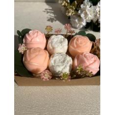 Arranjo de Flores de Sabonete Hidratante Perfumado 6 mini