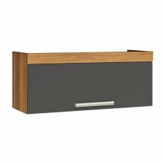 Armario De Cozinha Aéreo 80cm 1 Porta Basculante Burguesa Premuim Nesher Móveis