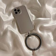 Capa de alça portátil para iphone 13 mini 12 11 pro max xs xr x 8 7 plus se 3 capa de pulseira de silicone, prata, para iphone xr