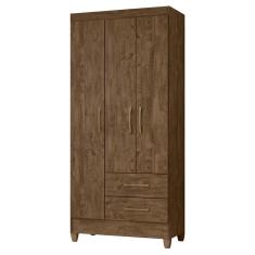 Guarda Roupa Solteiro Lima 3 Portas e 2 Gavetas - Moval