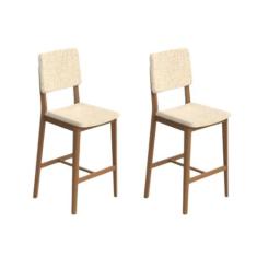 Kit 2 Banquetas Napoli Alta - Carmo Móveis