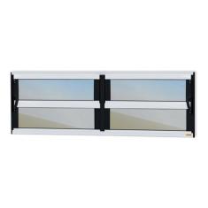 Janela de Alumínio Basculante 2 Seções 40x200cm Vidro Espelhado Elite 