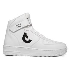 Tênis Unissex Force Botinha Cano Alto Confortável - TennyWay, Branco, 