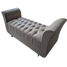 Recamier Vintage 150 CM Linho Bege Queen RBL