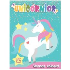 Livro Vamos Colorir - Unicórnios