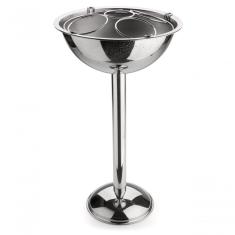 Champanheira Com Pedestal Inox Com Separador Garrafas 12,2 Litros Champagneira De Chão Evento Festa