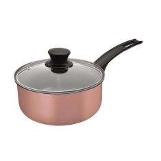 Panela antiaderente 18cm c/ tampa de vidro Rosê Magnific Panelux