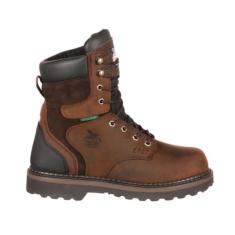 Georgia Boot Bota de trabalho unissex Brookville 20,3 m - M masculina BRN, marrom escuro, 13