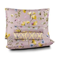 Jogo De Cama Bouti Queen 4 Peças Lençol Estampado Patchwork - Bia Enxo