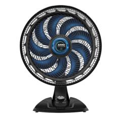 Ventilador de Mesa Arno X-TREME 9 40cm com Repelente VE95, 160W, 9 Pás, 3 Velocidades, Função Repelente, Oscilação 80º, Modo Sono Tranquilo, 220V