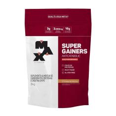 Hipercalórico Super Gainers  Refil de 3kg - Max Titanium-Unissex